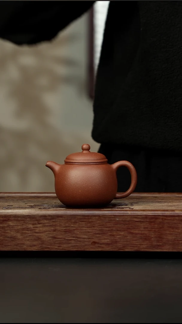 茶壶紫砂红降坡 小匏樽