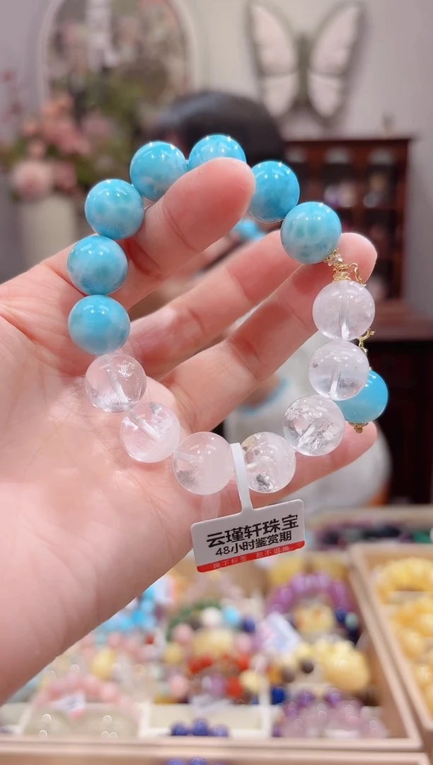 【闪购商品】水晶手串18K金镶嵌设计款珠串
