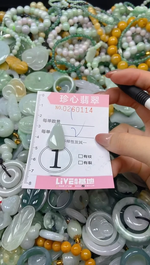 翡翠未镶嵌颈饰闪购0260114