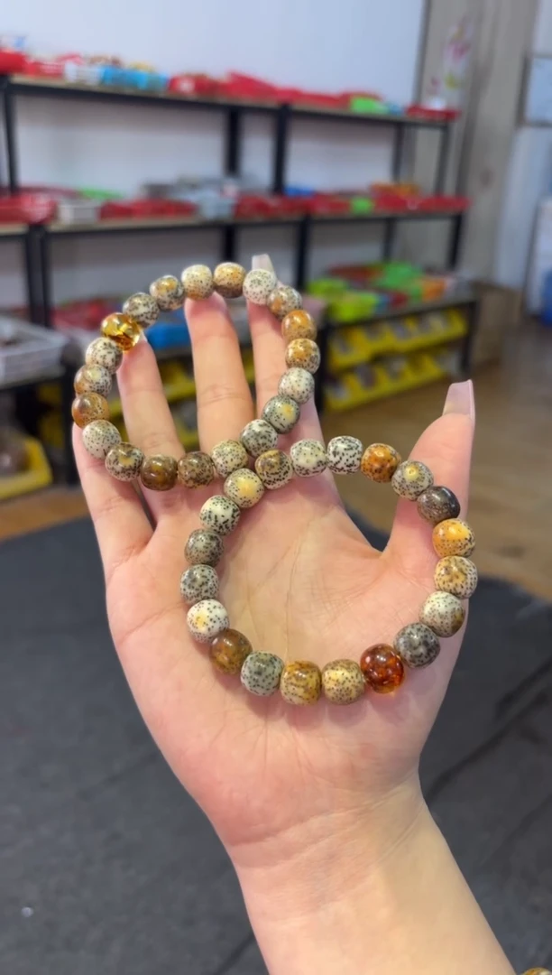 【闪购商品】琥珀手链未镶嵌  10星月火烧云琥珀设计款