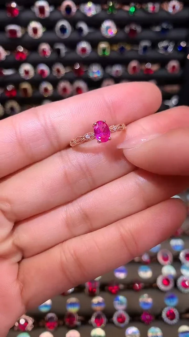 【闪购商品】蓝宝石戒指银S925镶嵌1