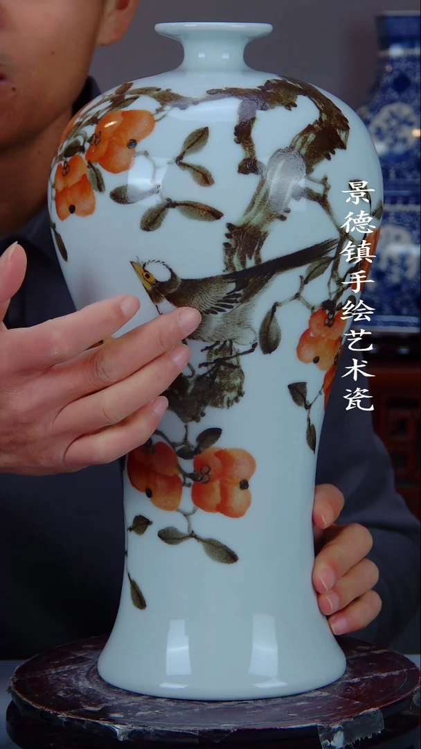 摆件陶瓷景德镇手工手绘陶瓷摆件35