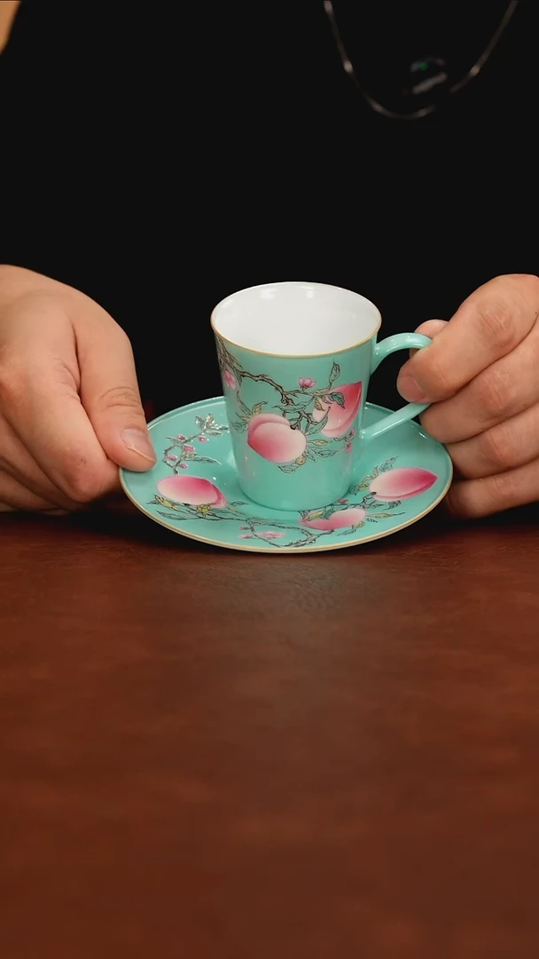 景德镇瓷器，青花瓷手绘茶具~
