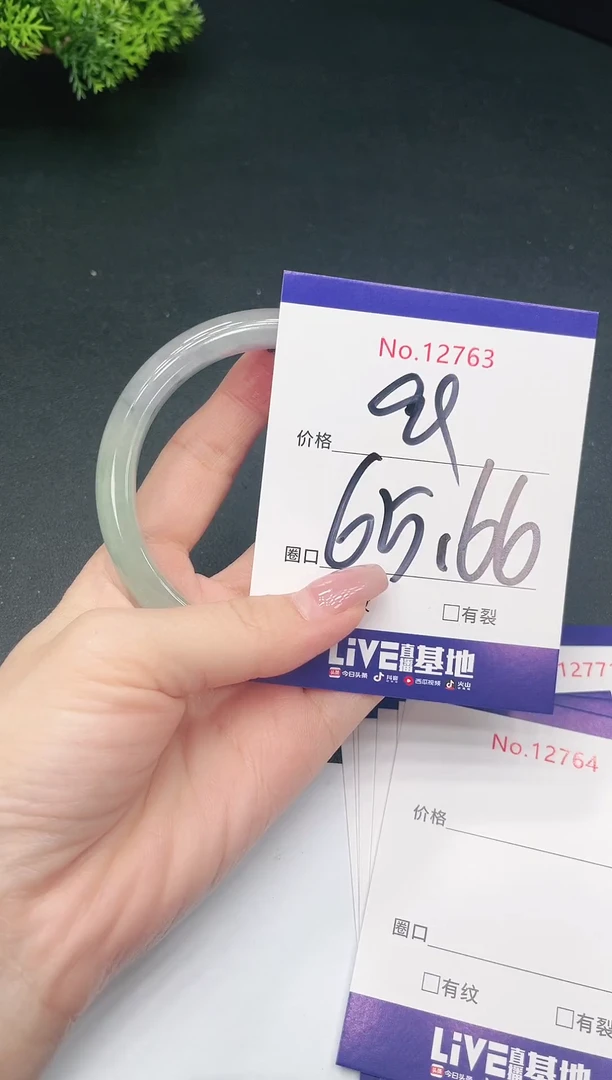 未镶嵌手镯翡翠12763