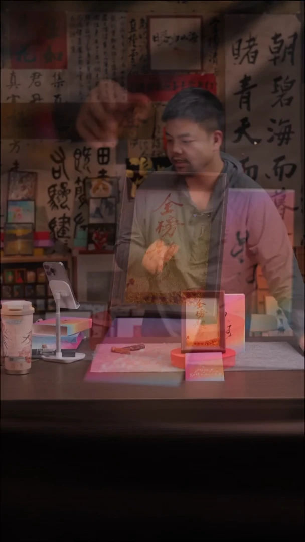 国画冰*乐238-6寸 流沙 手写--