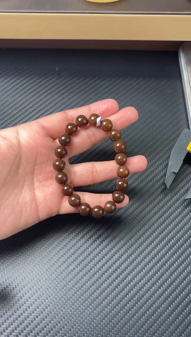 未镶嵌手串和田玉若羌微色差卡10m