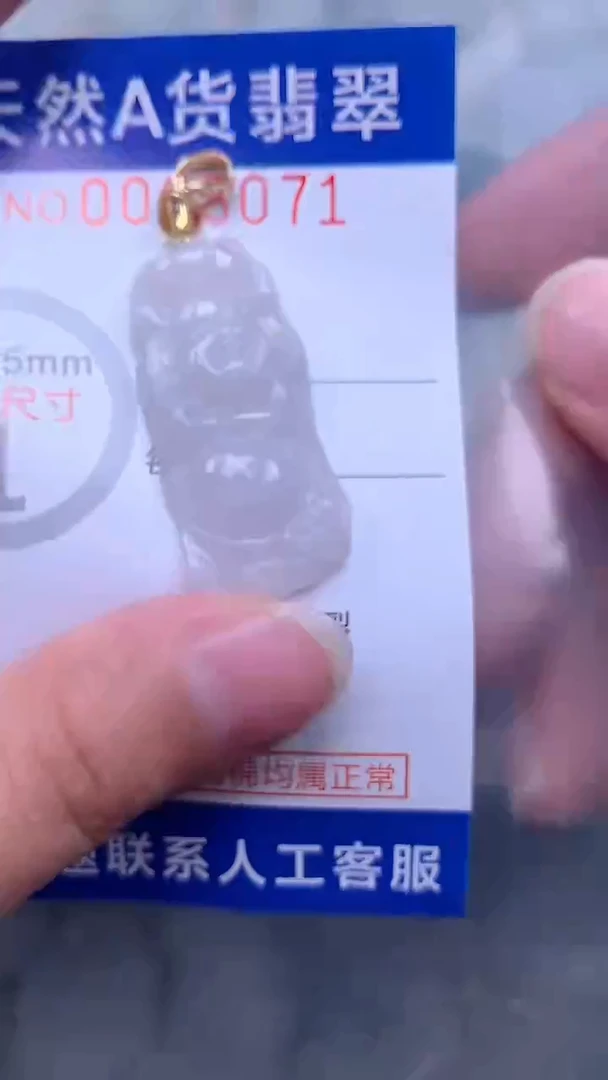 翡翠未镶嵌吊坠(不含链)1