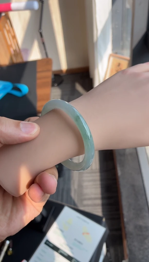 未镶嵌手镯翡翠44号54.5*8.1*8.1圆条