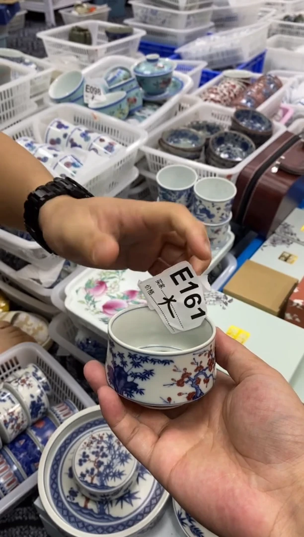 陶瓷景德陶瓷茶具容量约80大的