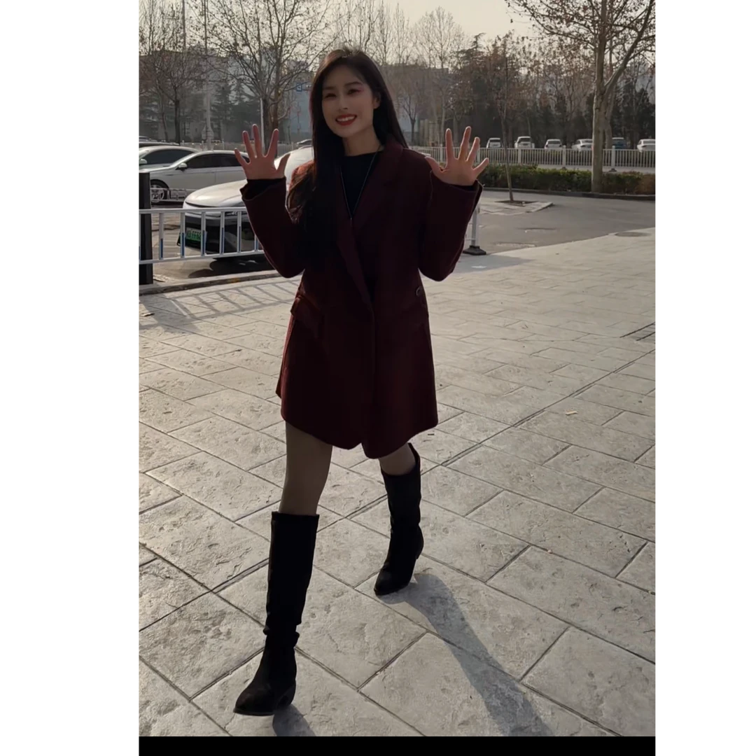 中长款大衣 A 红色 9803
