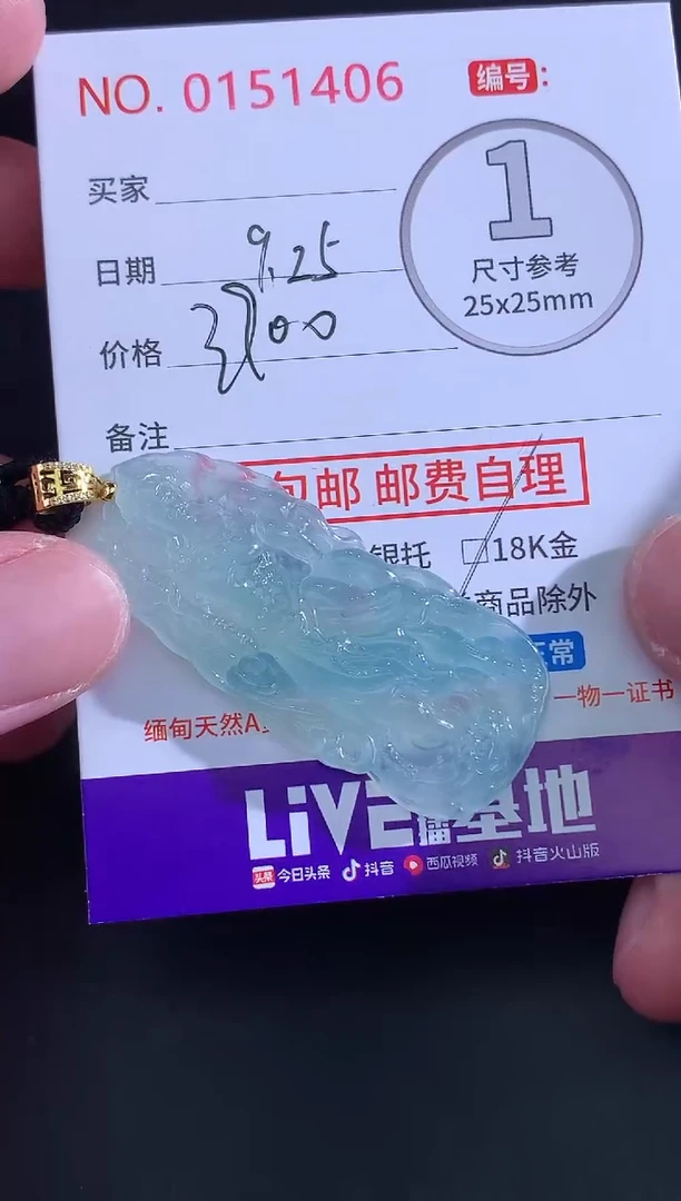 颈饰未镶嵌翡翠墨****天！