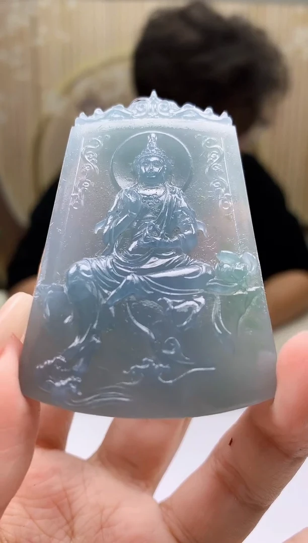 定制翡翠未镶嵌4688xx-毛货挂件38