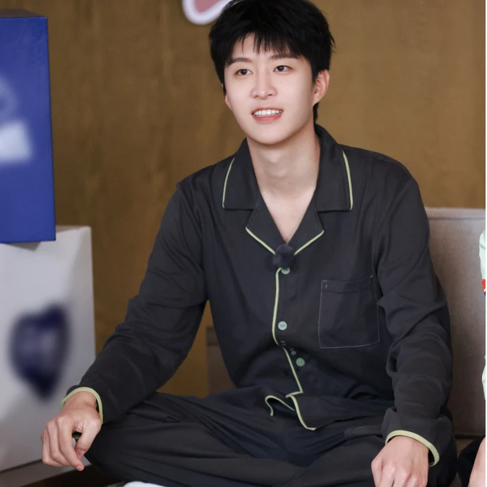 范丞丞同款芬腾情侣睡衣春秋季棉长袖套装女士青年宽松男家居服