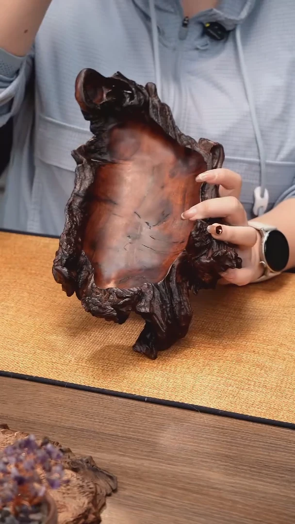 8号云小屋紫柚木果盘