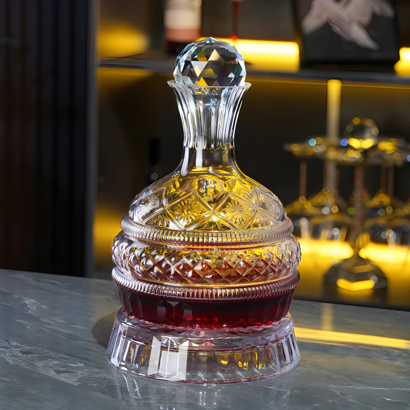 不倒翁陀螺旋转快速醒酒器网红创意红酒家用个性欧式分酒器2025新