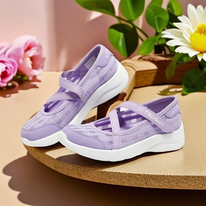 Skechers斯凯奇玛丽珍女童鞋夏季网面儿童凉鞋女孩公主鞋302559L