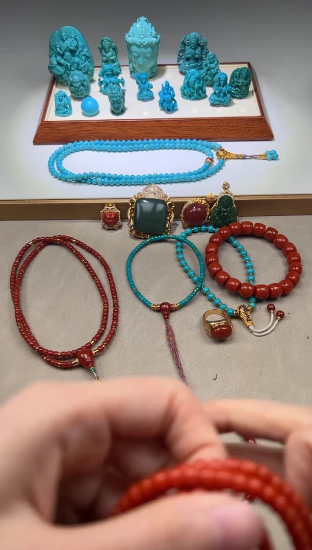 【闪购商品】南红玛瑙手串手串18K金镶嵌手串手串