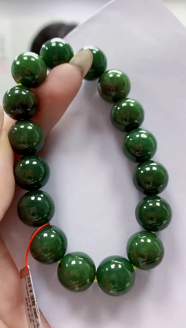 未镶嵌定制翡翠4852jw-毛货手串110