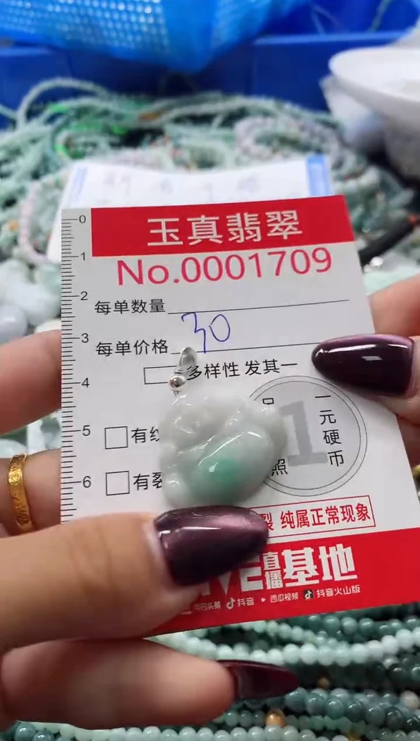 吊坠(不含链)未镶嵌翡翠1709