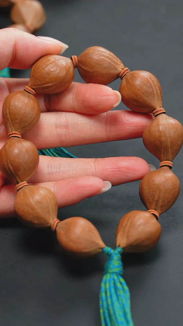 橄榄核手串2.1水晶核素串