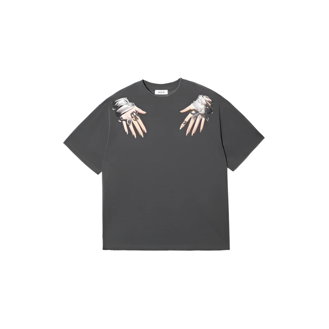 6116 创意烫石印花T恤 011764