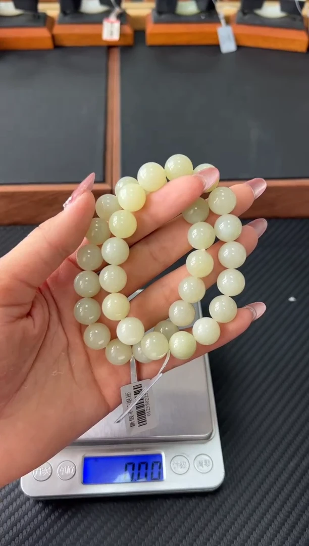 手串未镶嵌和田玉若羌微色差卡12HJ多样性发货拍一发一