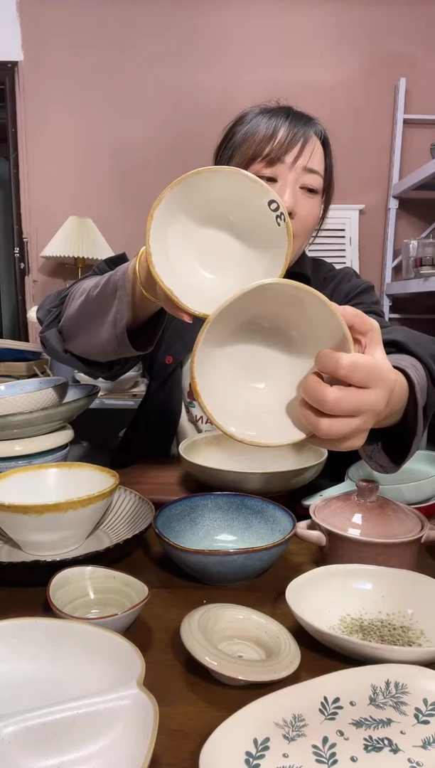 瓷微瑕（2个装）米白小碗