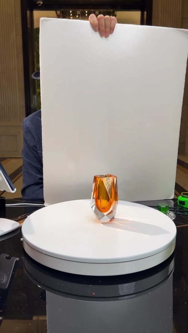 【闪购商品】摆件钻石切割茶金色小香薰瓶