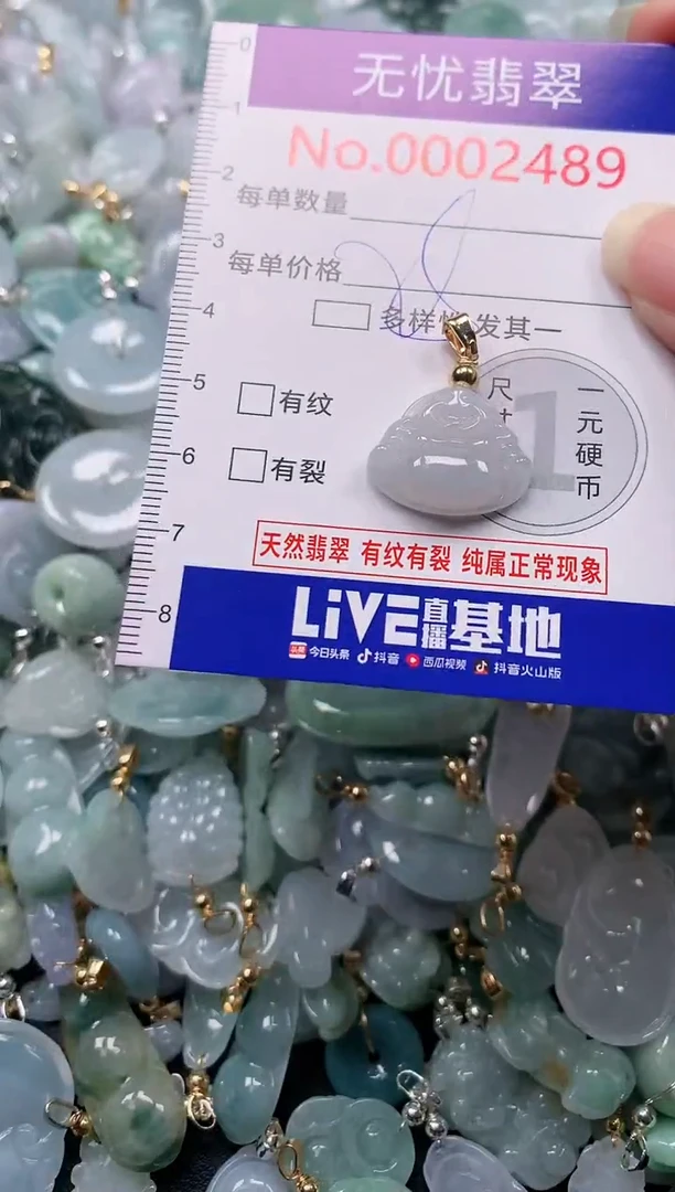 吊坠(不含链)未镶嵌翡翠2489