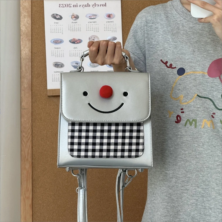 一张同学时尚百搭小众小清新可爱卡通一包多背K03银