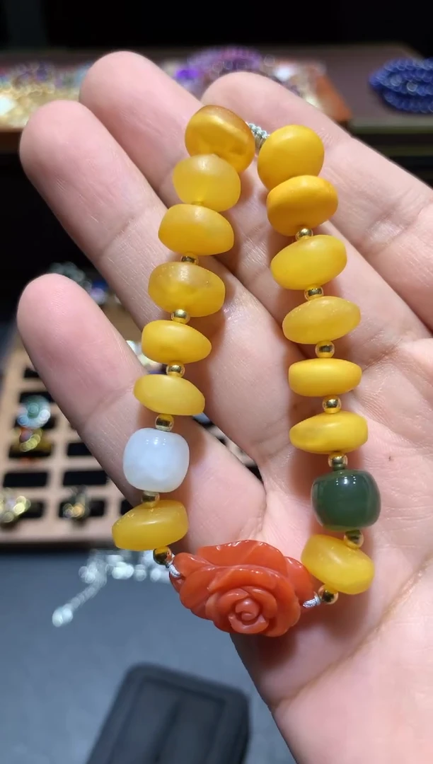 【闪购商品】琥珀手链未镶嵌K157【所见即所得】
