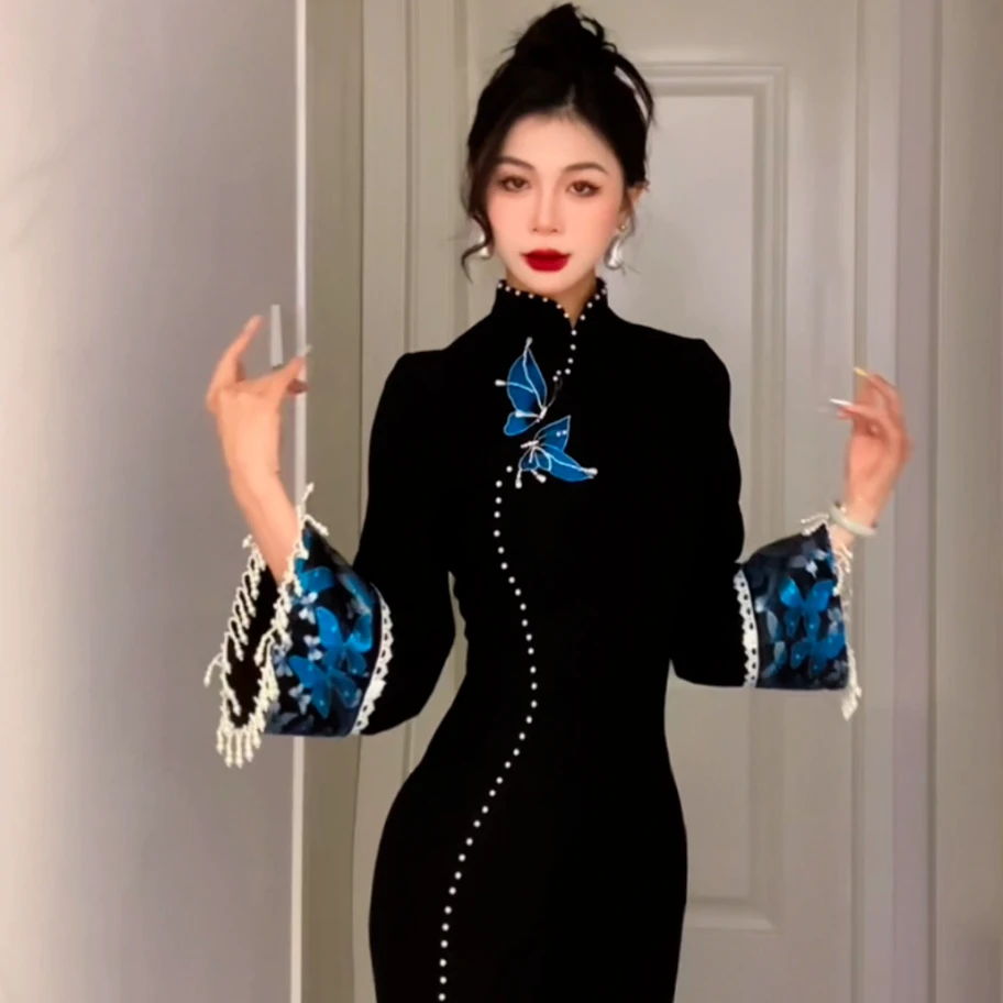 【尔尔古典美学】复古新中式旗袍【蝶缕】春季上新修身中国风旗袍