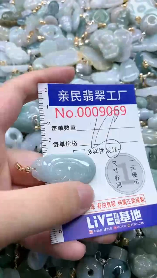 翡翠未镶嵌吊坠(不含链)9069