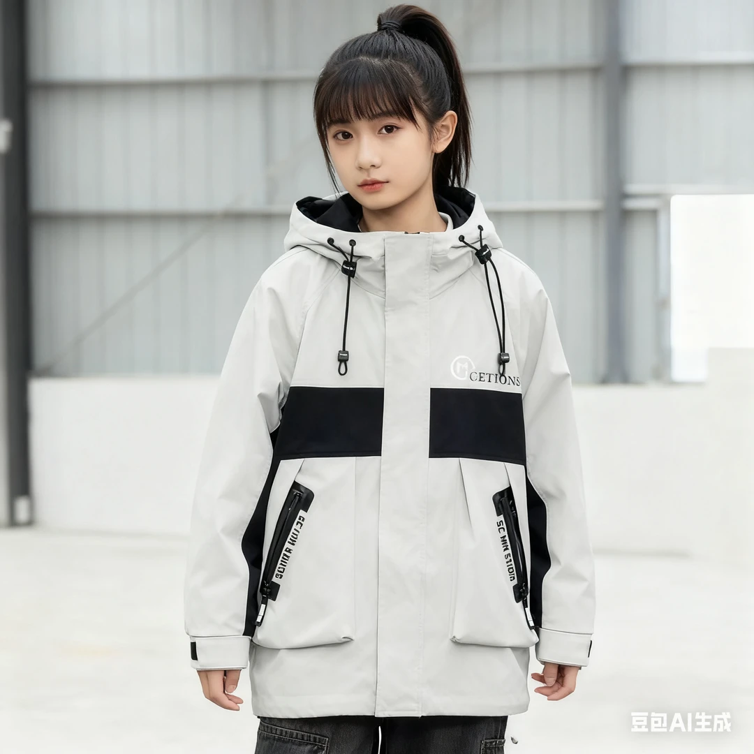 秋冬新款男女同款大童三合一防水防风保暖抓绒冲锋衣常绪2401