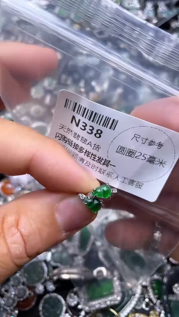 【闪购商品】翡翠颈饰未镶嵌N338耳扣