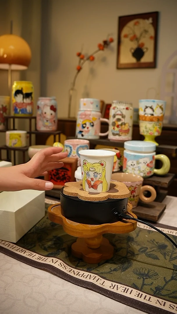 杯子【不带盒子】378高温釉下彩