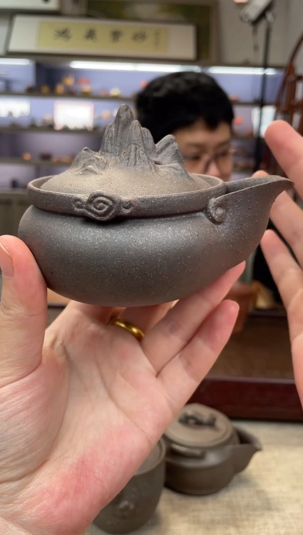 茶壶紫砂岩中泥 观山宝瓶