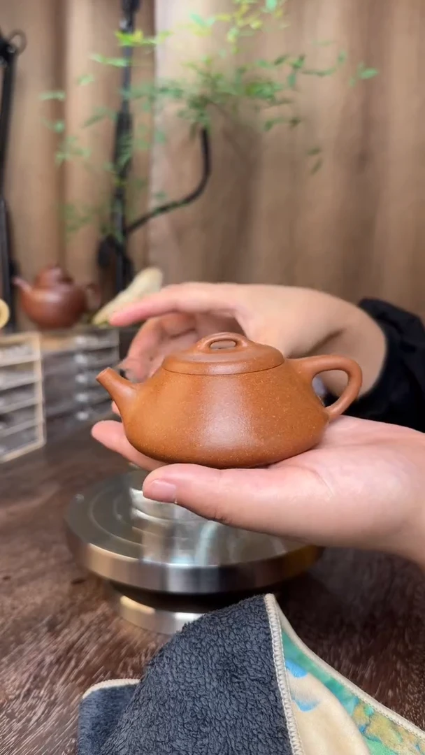 纳瓢-半手精工制作（老宕口桃花泥-40目）容量：150CC