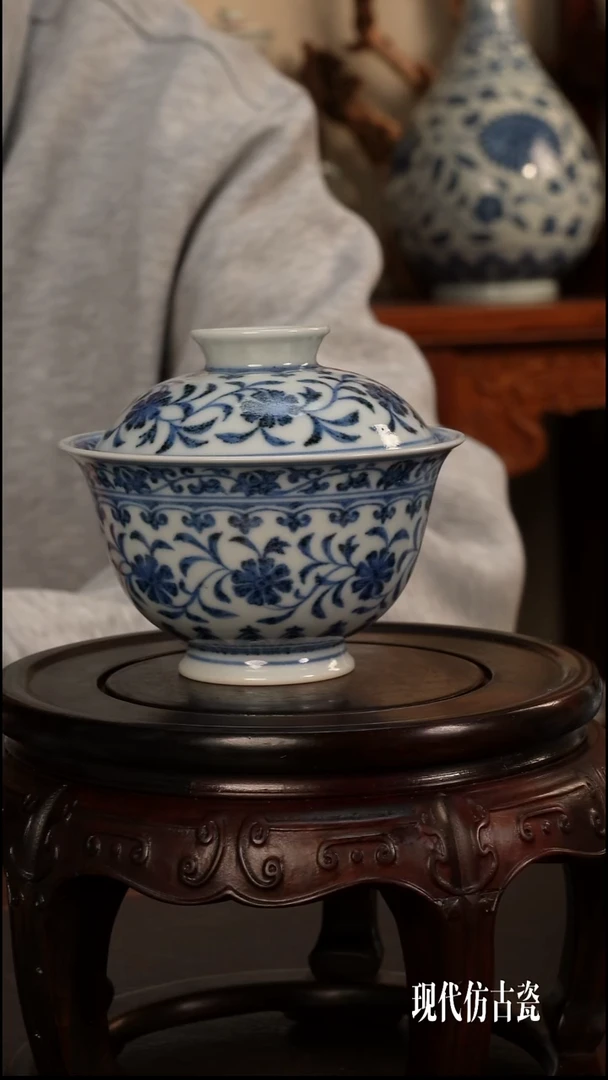 景德镇陶瓷艺术盖碗