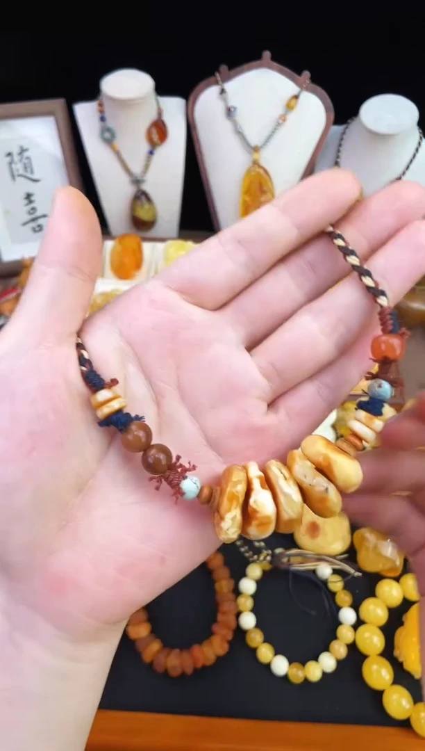 琥珀未镶嵌珠宝奇石柒月