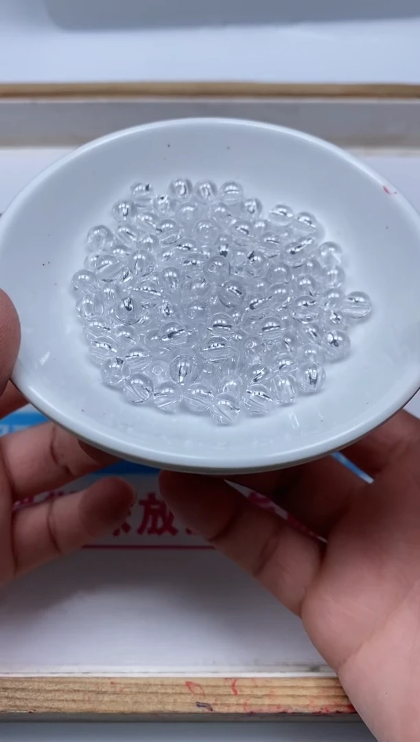 散珠天然锆石未镶嵌D159 白锆石6mm10个9.9元