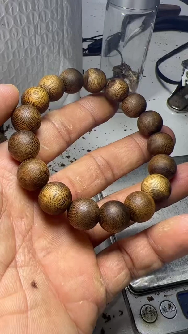 沉香手串手工高品1.3圆珠单圈多样发一