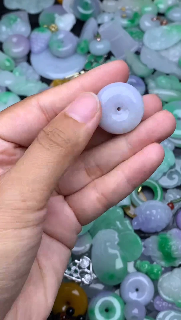 翡翠未镶嵌颈饰天然缅甸翡翠吊坠