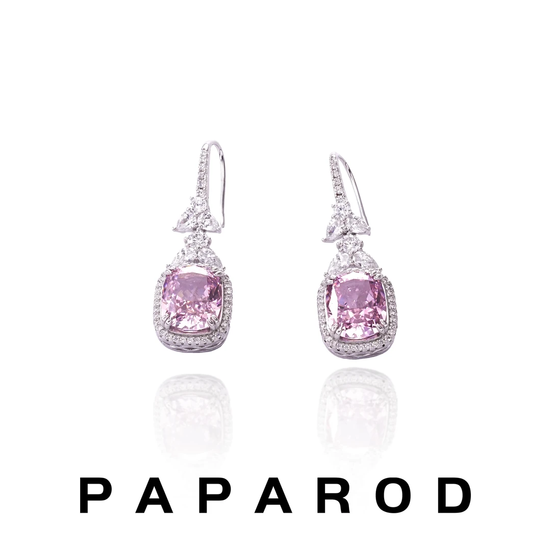 925银耳饰 PAPAROD女银色轻奢欧美风浪漫气质耳环