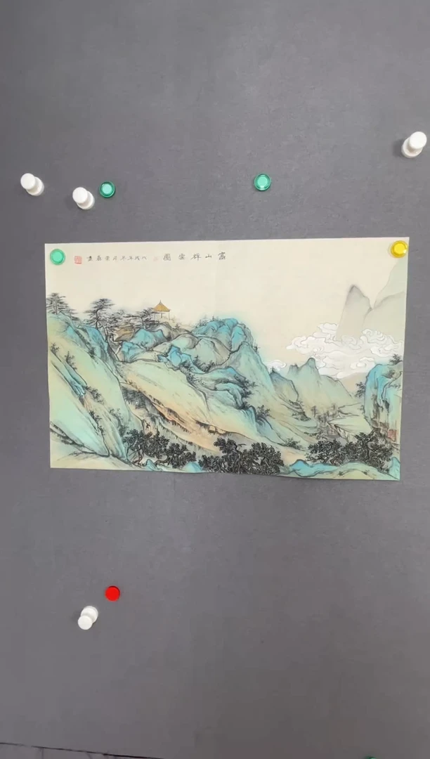 国画国画山水花鸟作品