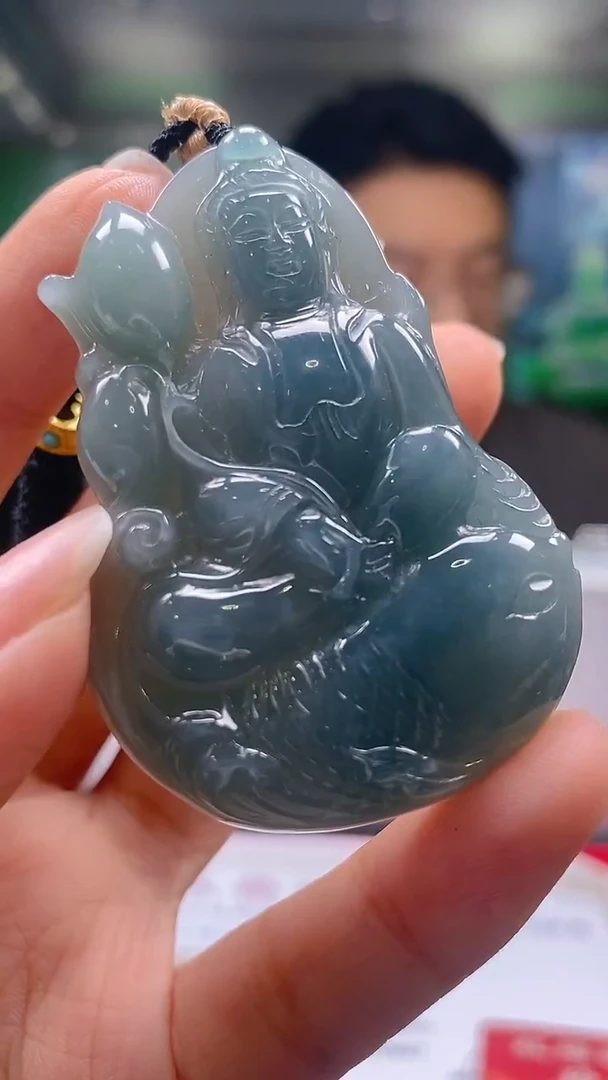 未镶嵌定制翡翠KK翡翠毛货吊坠-23