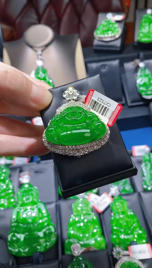 【闪购商品】翡翠颈饰未镶嵌天然A货翡翠z27