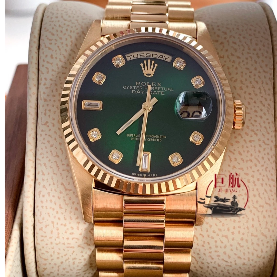 99新 Rolex/劳力士 星期日历型  m18038 36mm 单表