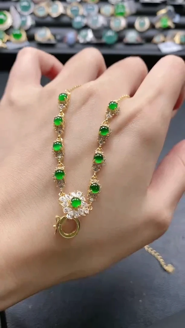 【闪购商品】翡翠戒指银S925镶嵌51511-5