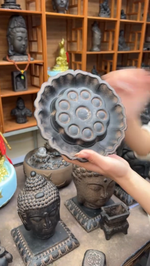 陶土【火山泥】莲蓬壶承